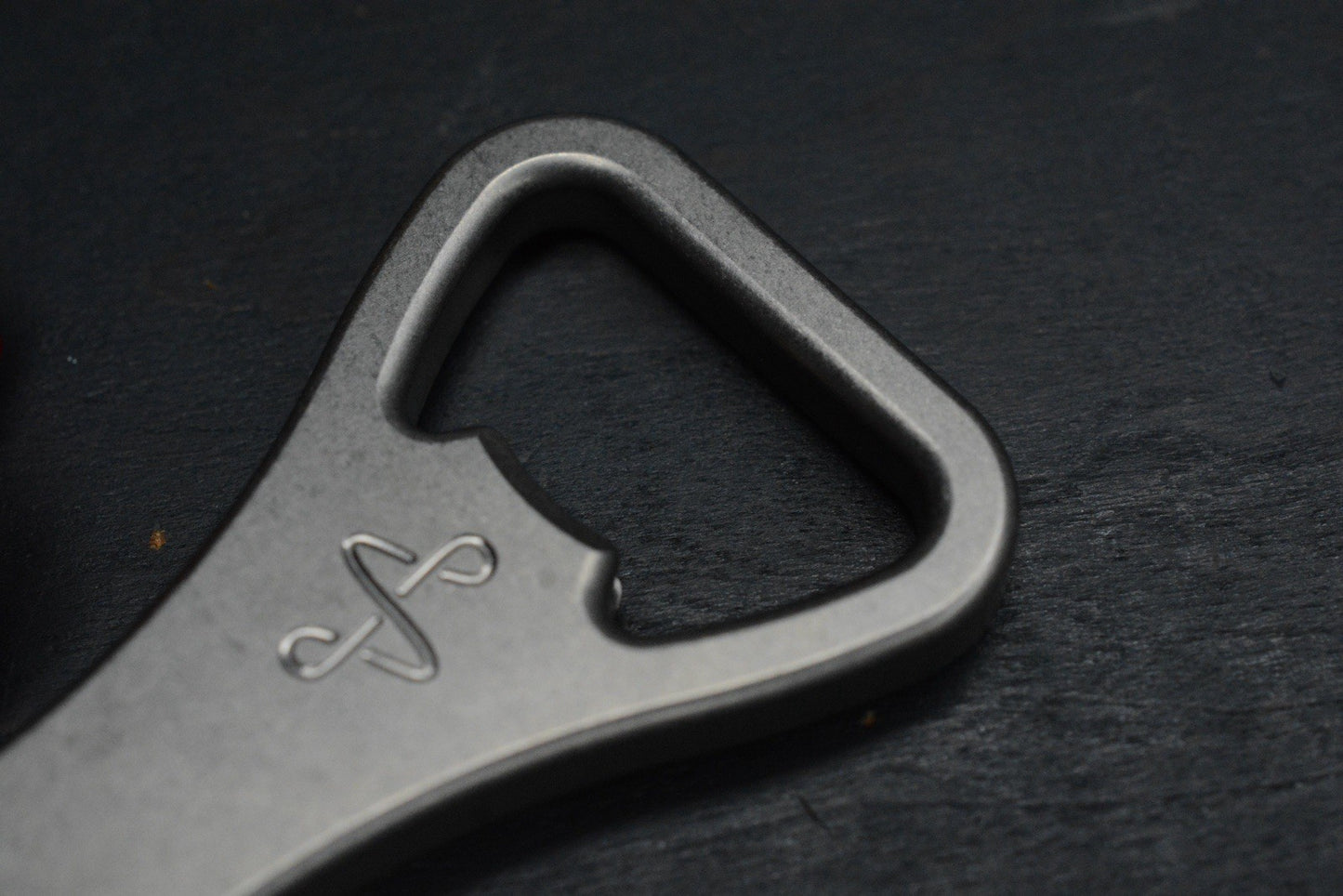 RARE PSD Designs Double Infinity Titanium Bottle Opener w/ TKW Curator