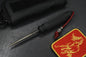 RARE Crawford Push Pick Kubaton 3.5” Distressed Black Aluminum Re Microtech