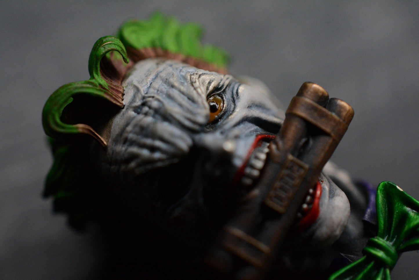 CUSTOM RARE Joker “Ticking Time Bomb” Lanyard Bead - Bronze/Glass Eyes Re Playge