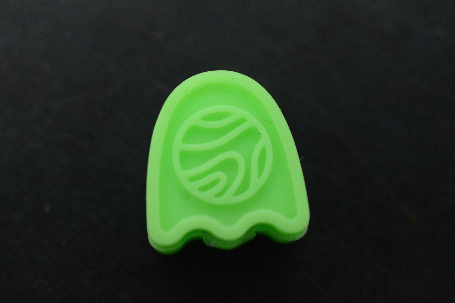 NEW Wkrmn Design - Ghost PVC Bead - GITD Green