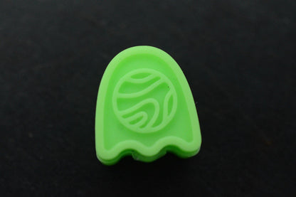 NEW Wkrmn Design - Ghost PVC Bead - GITD Green