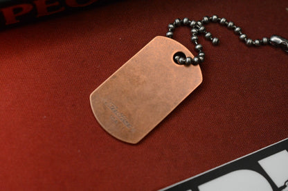 RARE JRW x Steel Flame Copper Nails Dog Tag Discontinued Highly Collectible