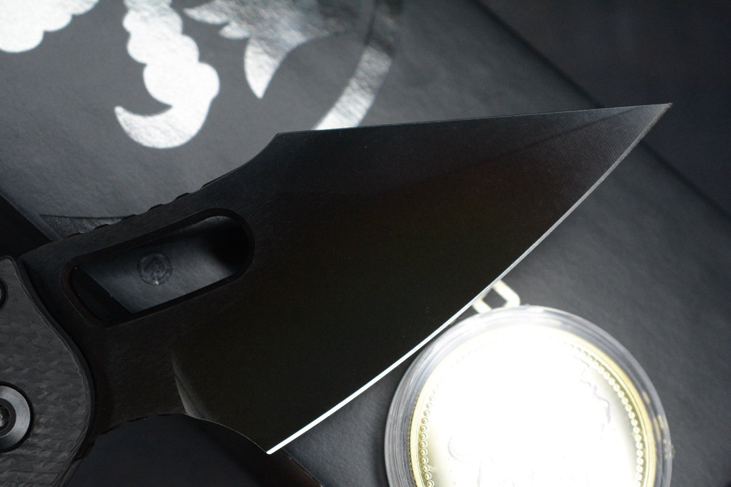 NEW Microtech Stitch-Ram-Lok Carbon Fiber Black DLC w/ Playge Skall & Wick Pack
