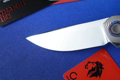 NEW Holt Blade Works Renegade - Ridgeback Ti/ Black Timascus / Ano HDW w/ COA
