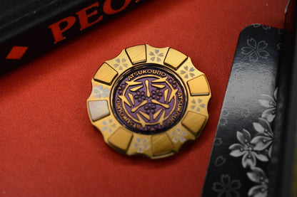 NEW HiTex x AtsuKoubo - Blackened / Purple Anodized Titanium COTM Coin