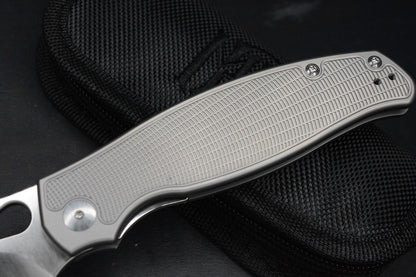 NEW Monterey Bay Knives Sabretooth Frag Pattern Ti- S90V Blade SOLD OUT