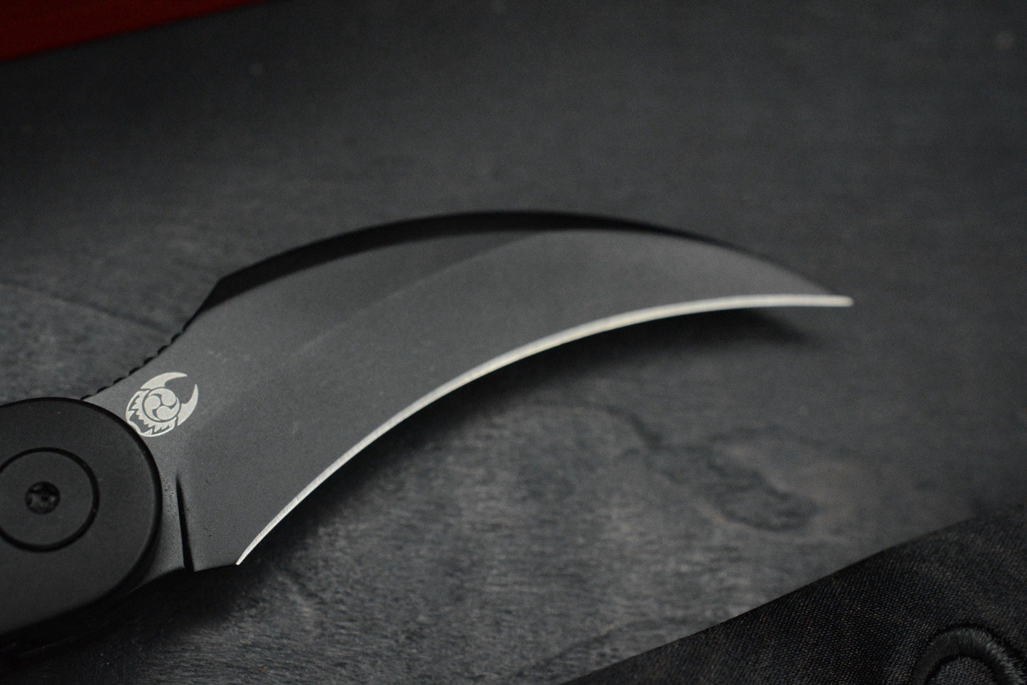 NEW Sneak Reaper Ed’s Manifesto x Cavol - Kage Flipper M390 w/ Black Ti Handle