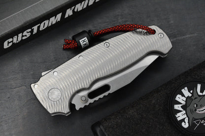 RARE++ Demko AD20 XXX Textured Ti / Clip Point 3V w/ XXX Poison Bead & Patch