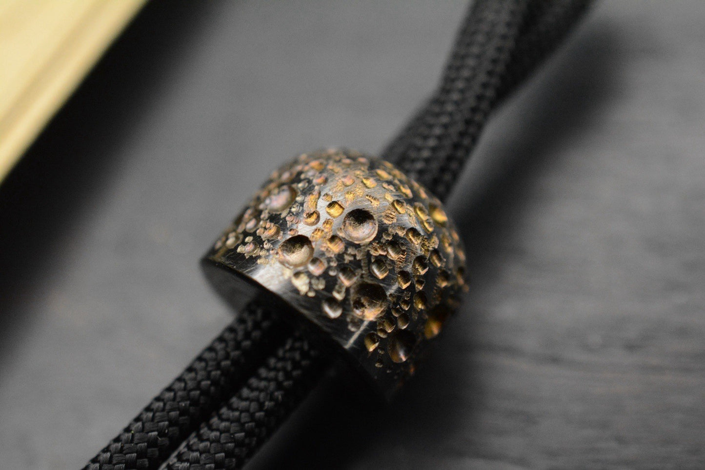 NEW Salt & Peppa Bean Zirc Bead - Moonrocked & Flamed Finish - Seeds Collection