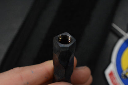 RARE 1 Of 1 Death Spike - Screw In Ice Pick - Rock Finished Ano w/ Custom Bead