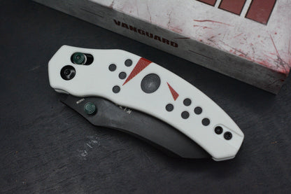 NEW Kizer Knives Bulldog “Jason” White G-10 - Halloween Special Edition EXC