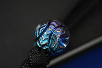 RARE Renaissance Creations Engraved Anodized Ti Bead Re Microtech