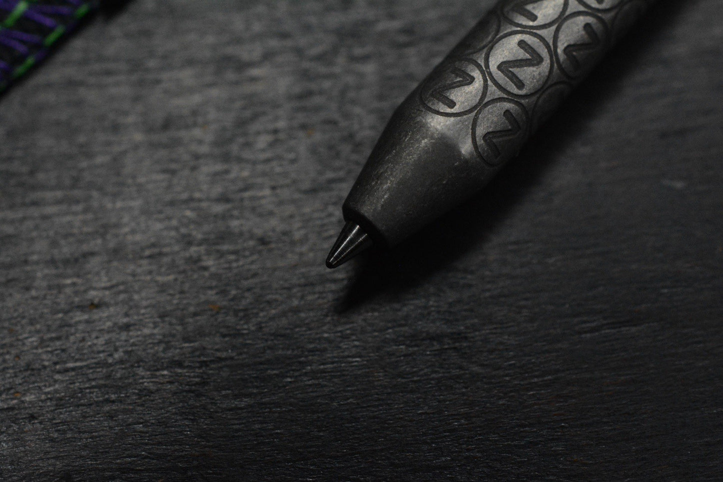 NEW Oz Machine Co Little John Ti Pen - Grey Washed Body / Dark Blasted Grips