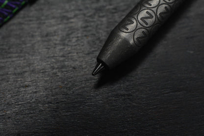 NEW Oz Machine Co Little John Ti Pen - Grey Washed Body / Dark Blasted Grips