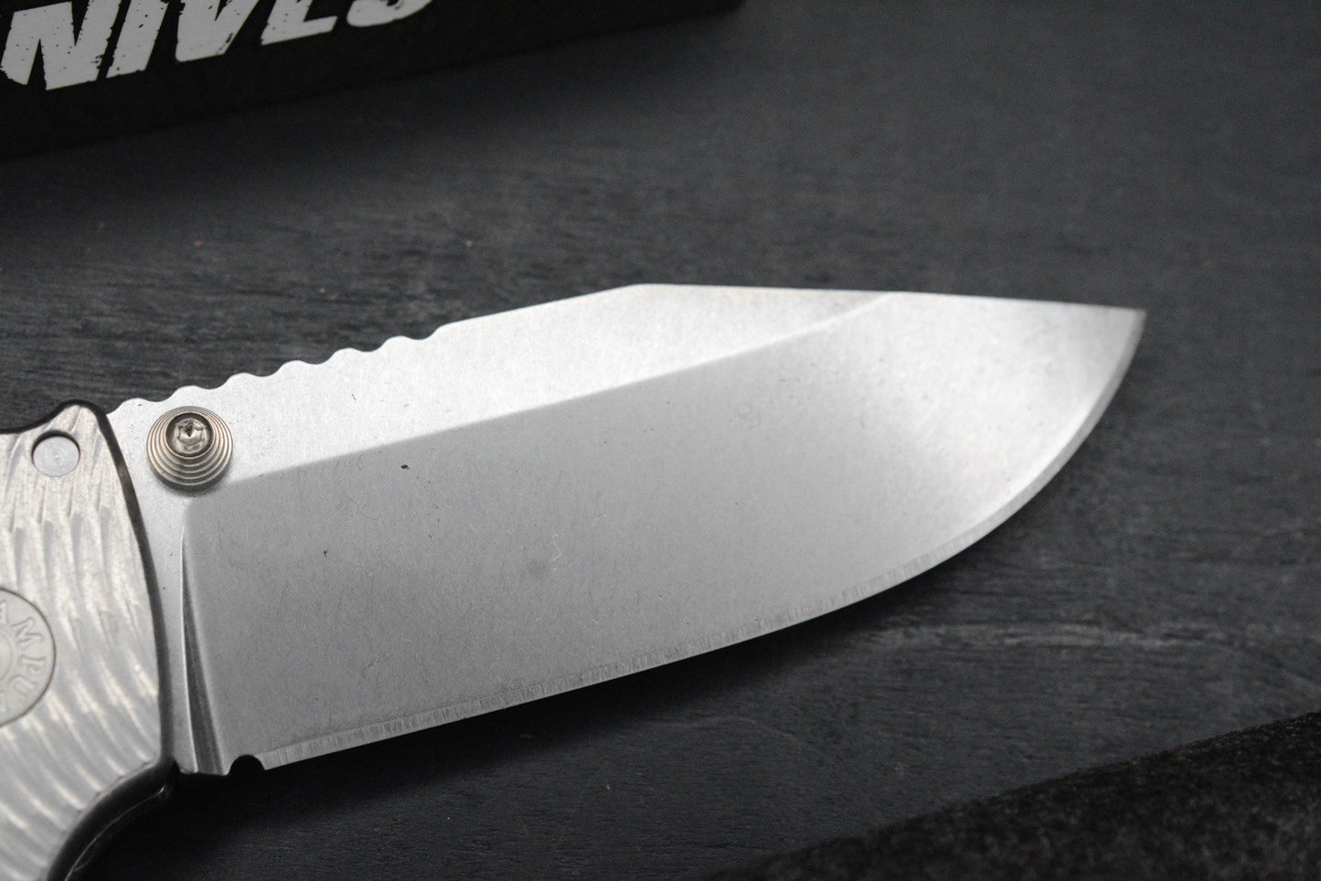 RARE++ Demko AD20 XXX Textured Ti / Stud Only CPM 3V Blade