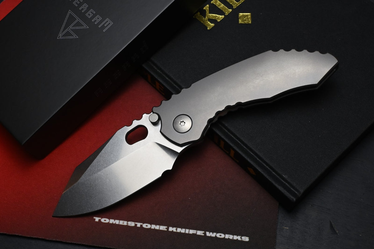 RARE Dalibor Bergam Knives DRACO - Integral Ti / Polished SW S90V w/ Hardware