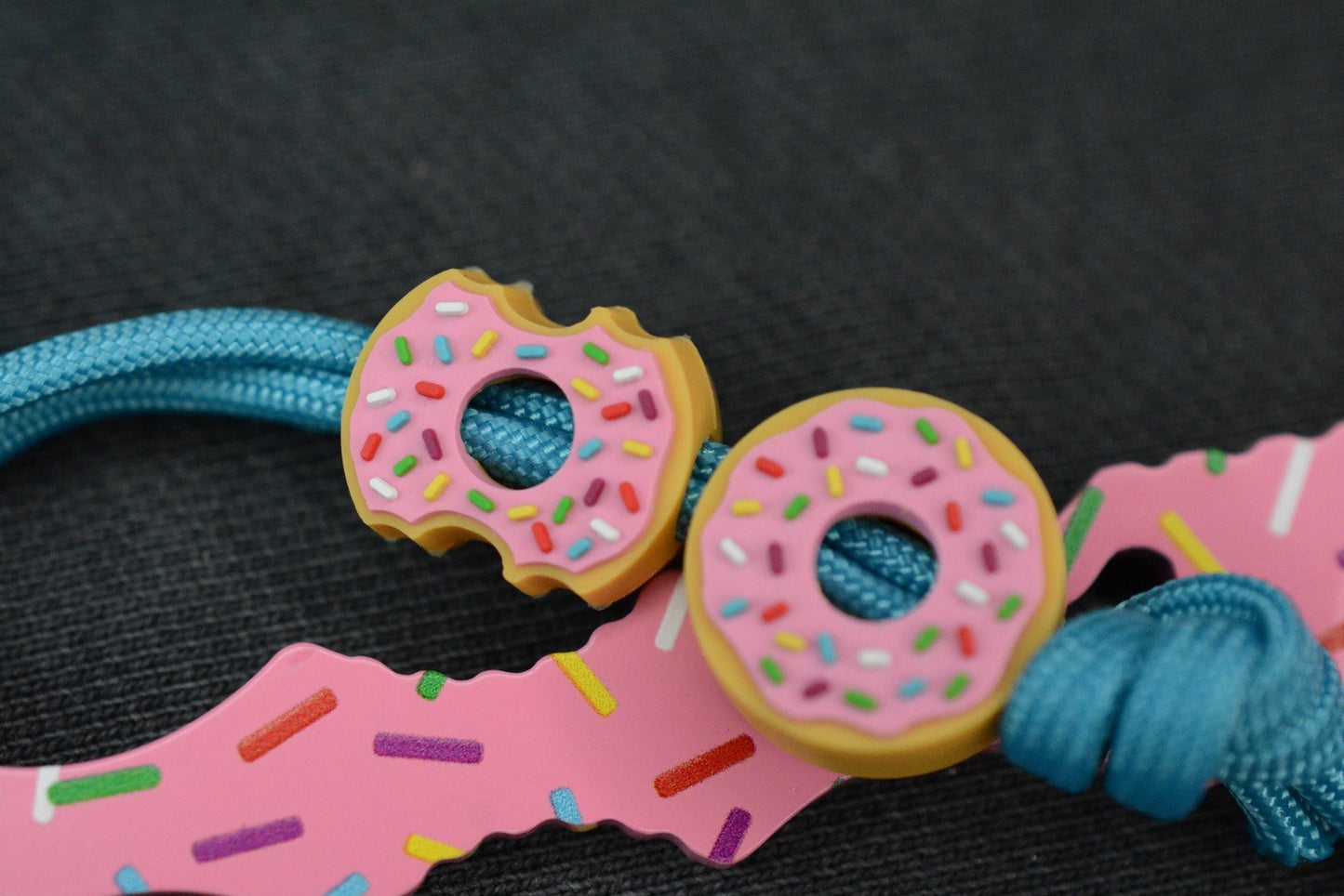 NEW Dessert Warrior SOCP Donut Dagger w/ 2X Donut Beads & Patch