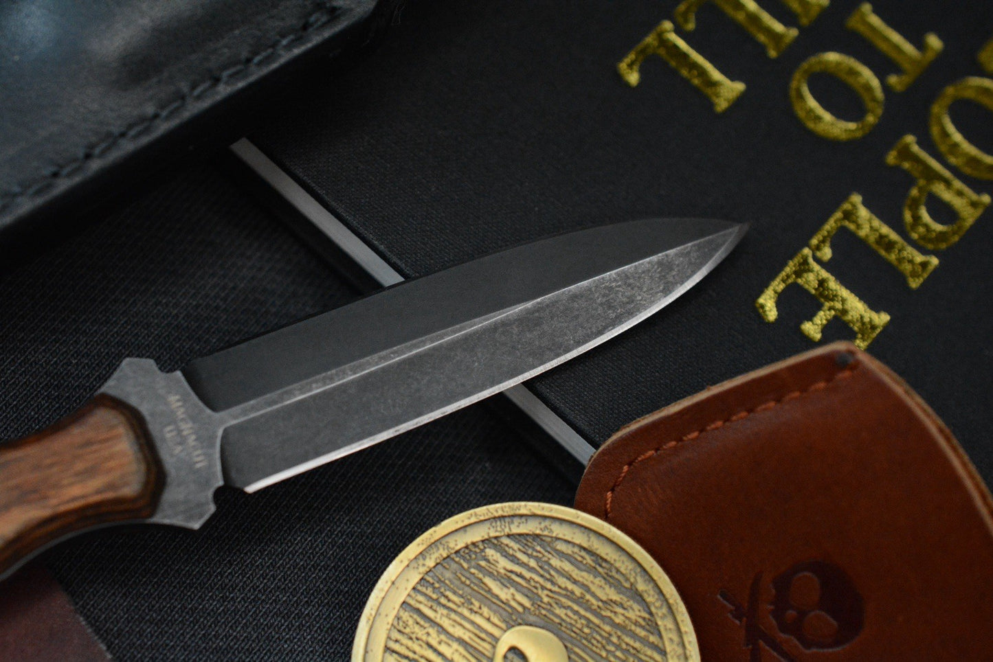 NEW Pete’s Pirate Life Custom Fixed Blade - Darkened Magnacut / Walnut Handles