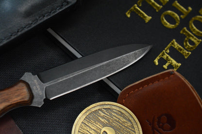 NEW Pete’s Pirate Life Custom Fixed Blade - Darkened Magnacut / Walnut Handles