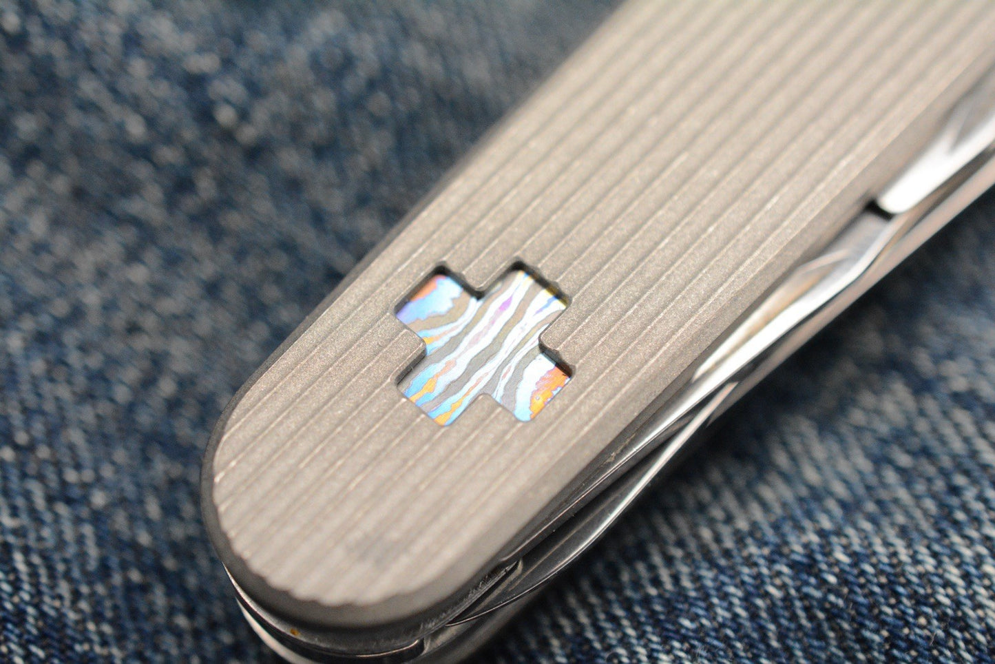 RARE Daily Customs x Victorinox Super Tinker Pinstripe Ti w/ Zitanium Inlay