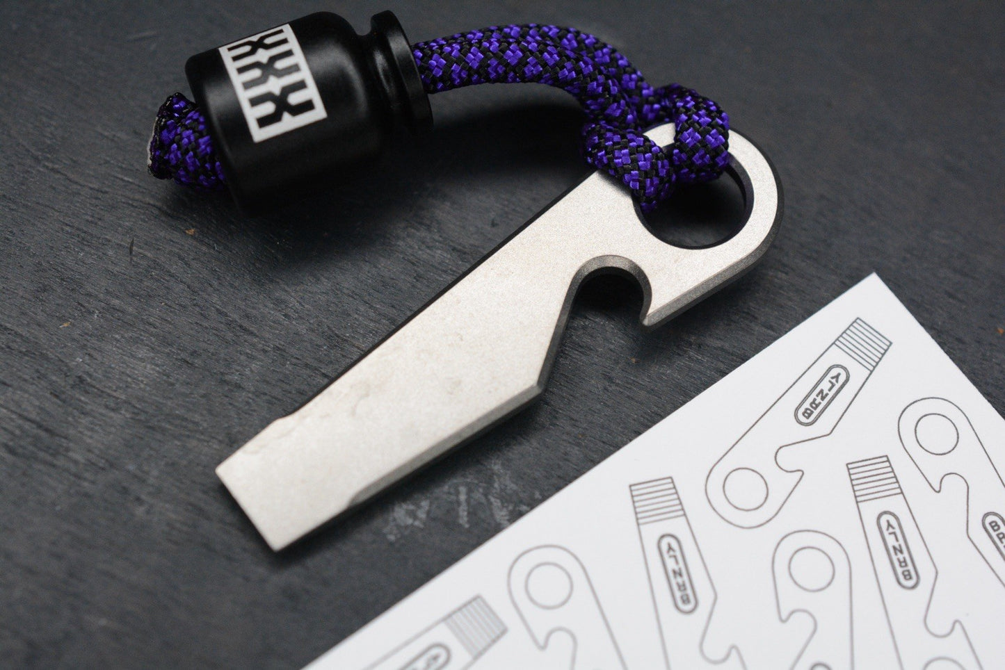 NEW Burnley Polly Pry-Rose Plain Stonewashed Ti w/ Rare Poison Bead