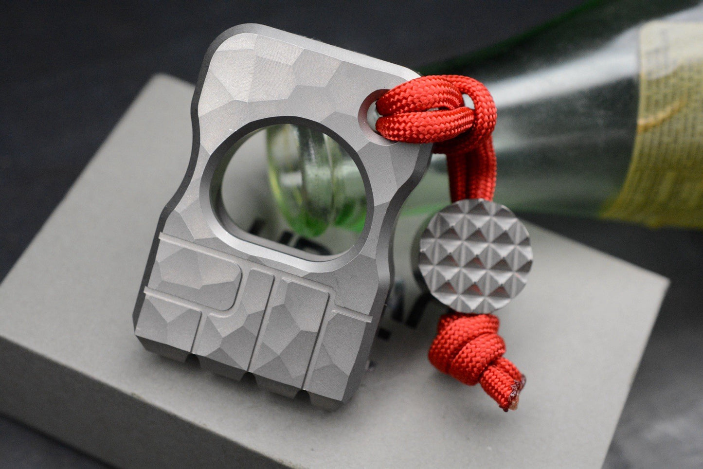 NEW Urban EDC x CadLab Bump Bottle Opener Titanium w/Curator Bead