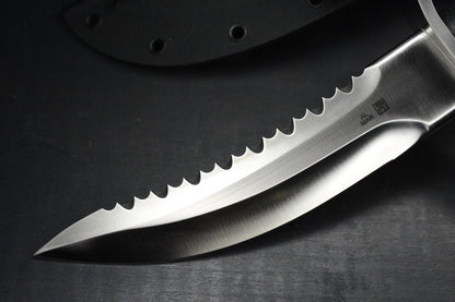 RARE+ Al Mar Knives Seki Japan Warrior Fixie Satin Blade /Rubber Handle & Sheath