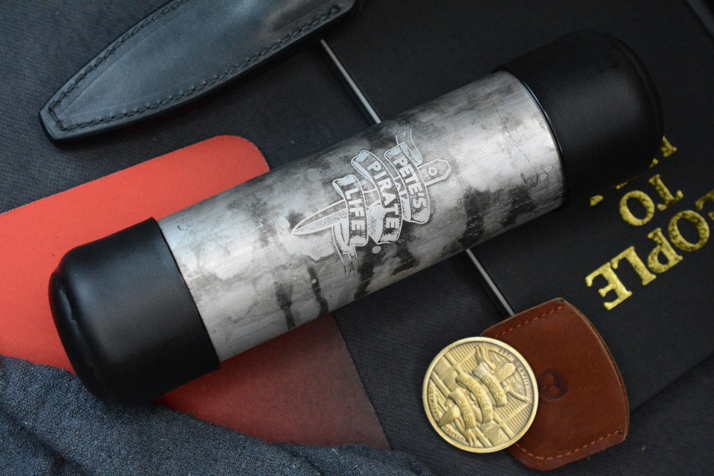 NEW Pete’s Pirate Life Custom Fixed Blade - Darkened Magnacut / Walnut Handles