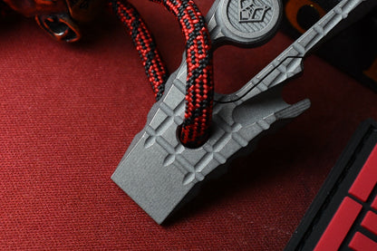 RARE Monkey Edge x Shirogorov Zaika - Frag Pattern Ti w/Monkey Bead & MEFP Patch
