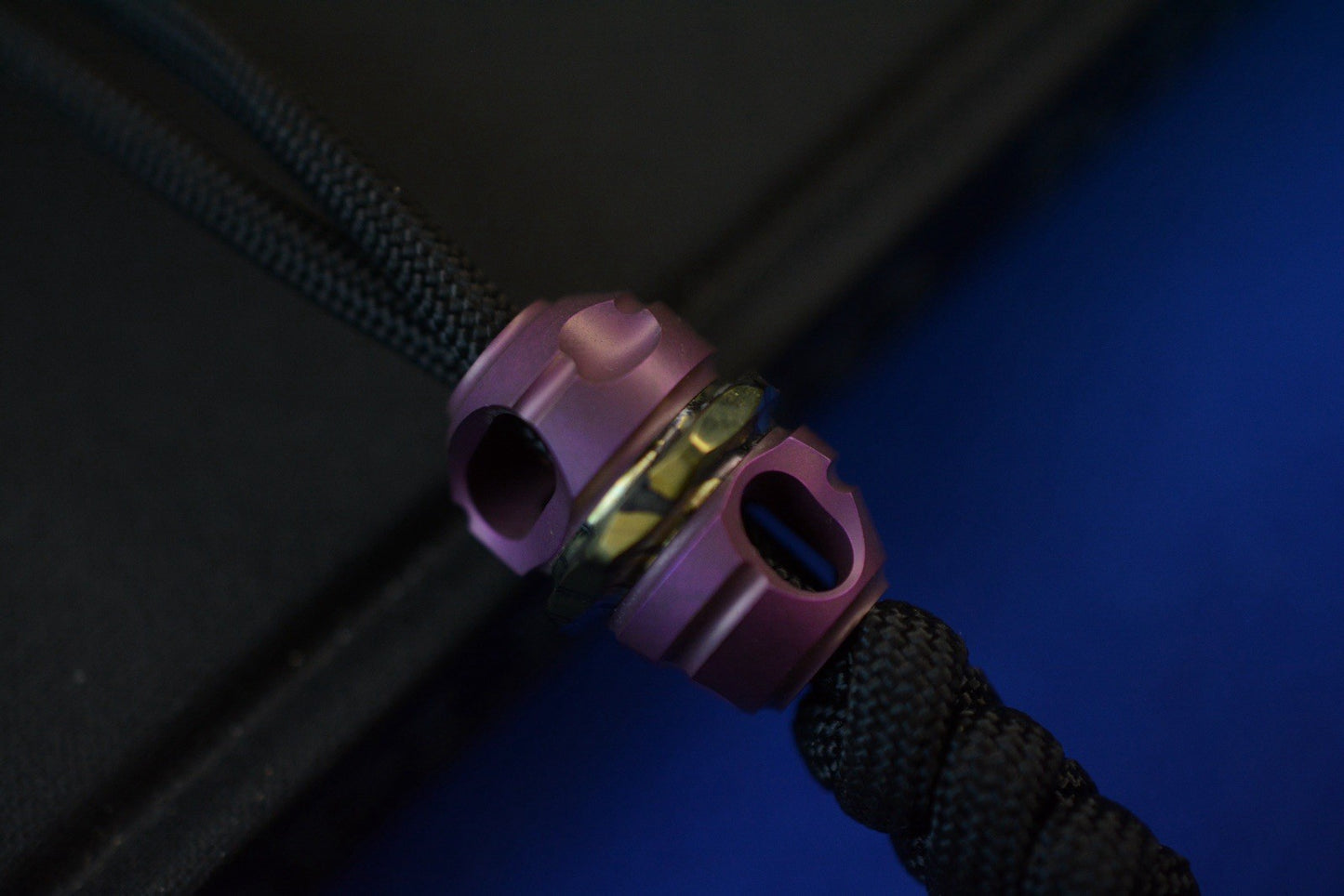 RARE Copperhead Timascus Core Bead - Purple Ano