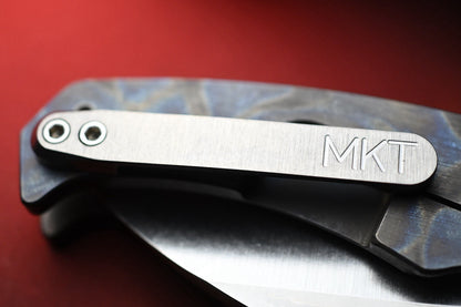 RARE++ Medford FUK Flipper - Striped Ti / D2 Drop Point USA MADE w/ COA & Case