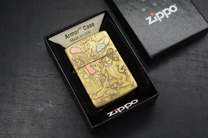 RARE CUSTOM ZIPPO Tom & Jerry Brass Lighter - High Detail 1/1 Discontinued