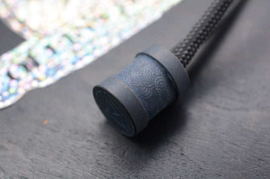 RARE Colins Trace x Urban EDC Seigahai Chaos Matte Blue Ti BeadRe Playge