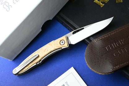 RARE Chris Reeve Knives Mnandi - Box Elder Wood / Magnacut w/ Sheath & COA