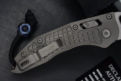 NEW Microtech Manual Stitch Marfione Select - Full Ti/ Frag w/ CMW Bead & Patch