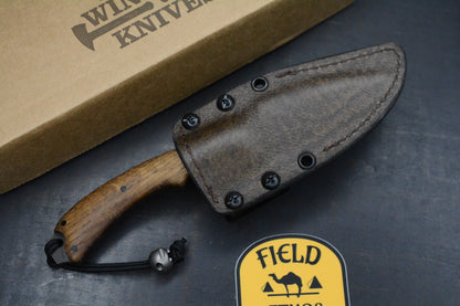 RARE++ Winkler x Houin Field Ethos Sweet T White Oak Handle / DP 3.5”w/ Ti Bead