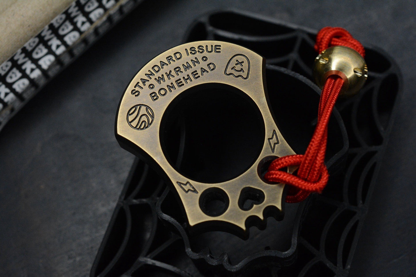 NEW Wkrmn Bonehead Spider Bite - Spider Web Design Brass w/ Brass Bead