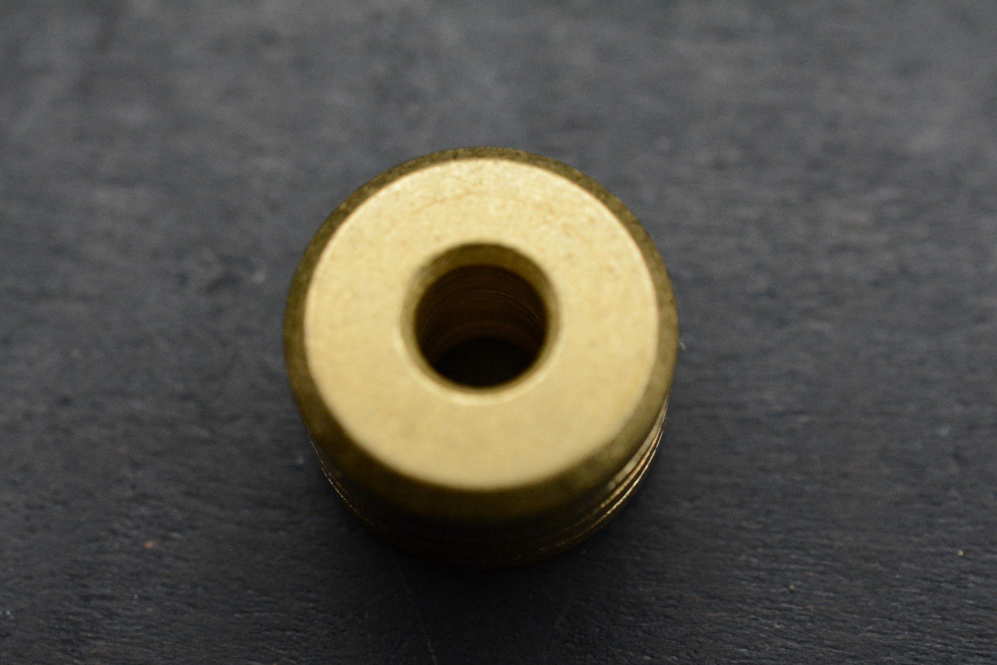 RARE 3-Leaf Customs Machined Bead - Stonewashed Brass