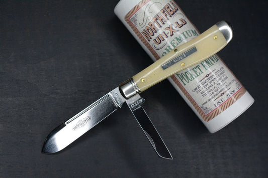 NEW Great Eastern Cutlery Northfield UN-X-LD Eureka Jack #92 Smooth Oiled Bone