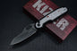 NEW Kizer Knives Cormorant “Leather Face” Black G-10 / Nitro V Blade - L/E EXC