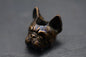 CUSTOM EDC Frenchie Bulldog “Louie” Bronze Bead Re Playge Microtech