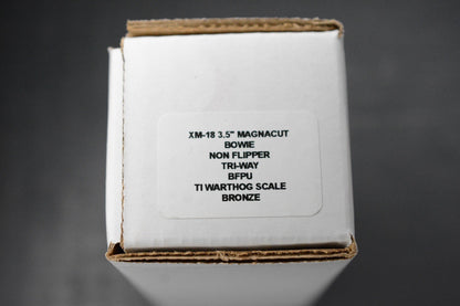 RARE Hinderer Custom XM-18 Non Flipper 3.5” Full Ti Warthog Bowie Magnacut