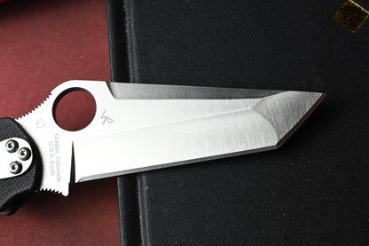NEW Spyderco Paramilitary 2 - Tanto CPM M4 / Black G10 w/ Poison Bead BHQ EXC