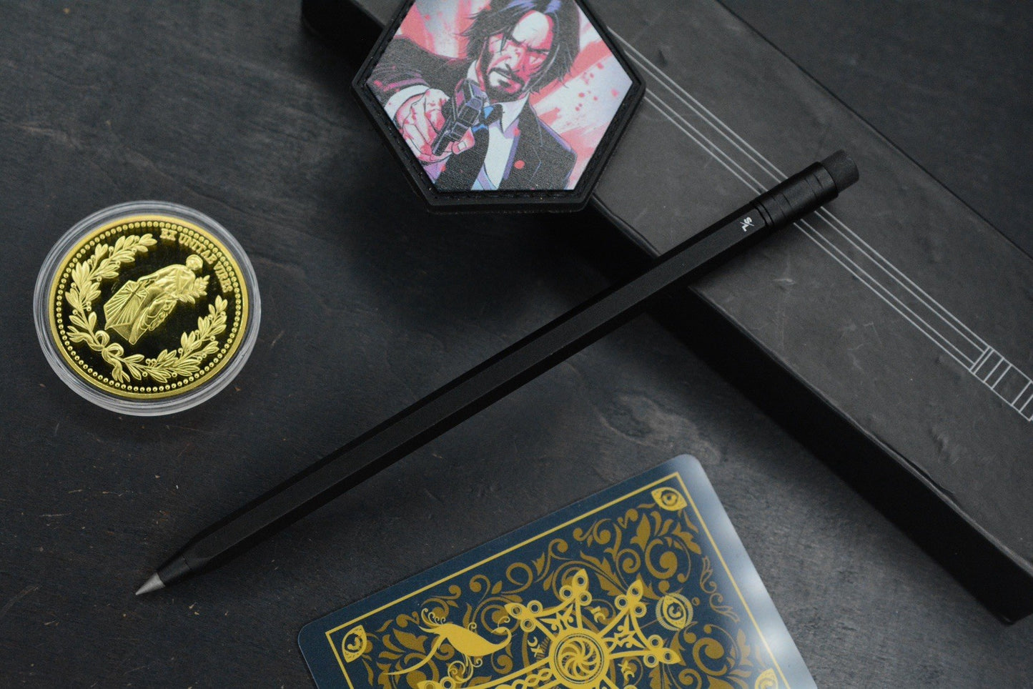 CUSTOM John Wick Ti #2 Pencil/ Spike - Graphite Tip Glass Breaker w/ Wick Pack