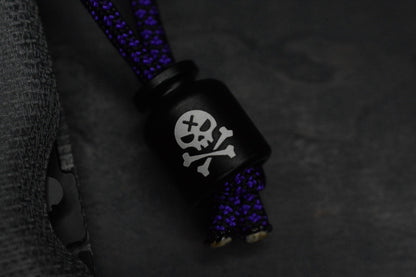 NEW Spyderco Shaman Grey Micarta Black DLC M390 Drop Point  w/ Poison Bead