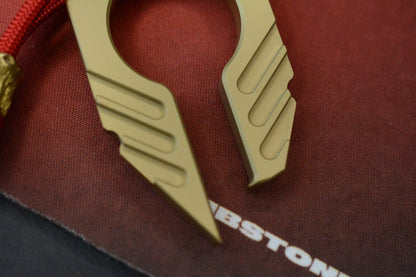 New Pharaoh EDC Matte Brass Bottle Opener w/ COA & Brass Molar Bead