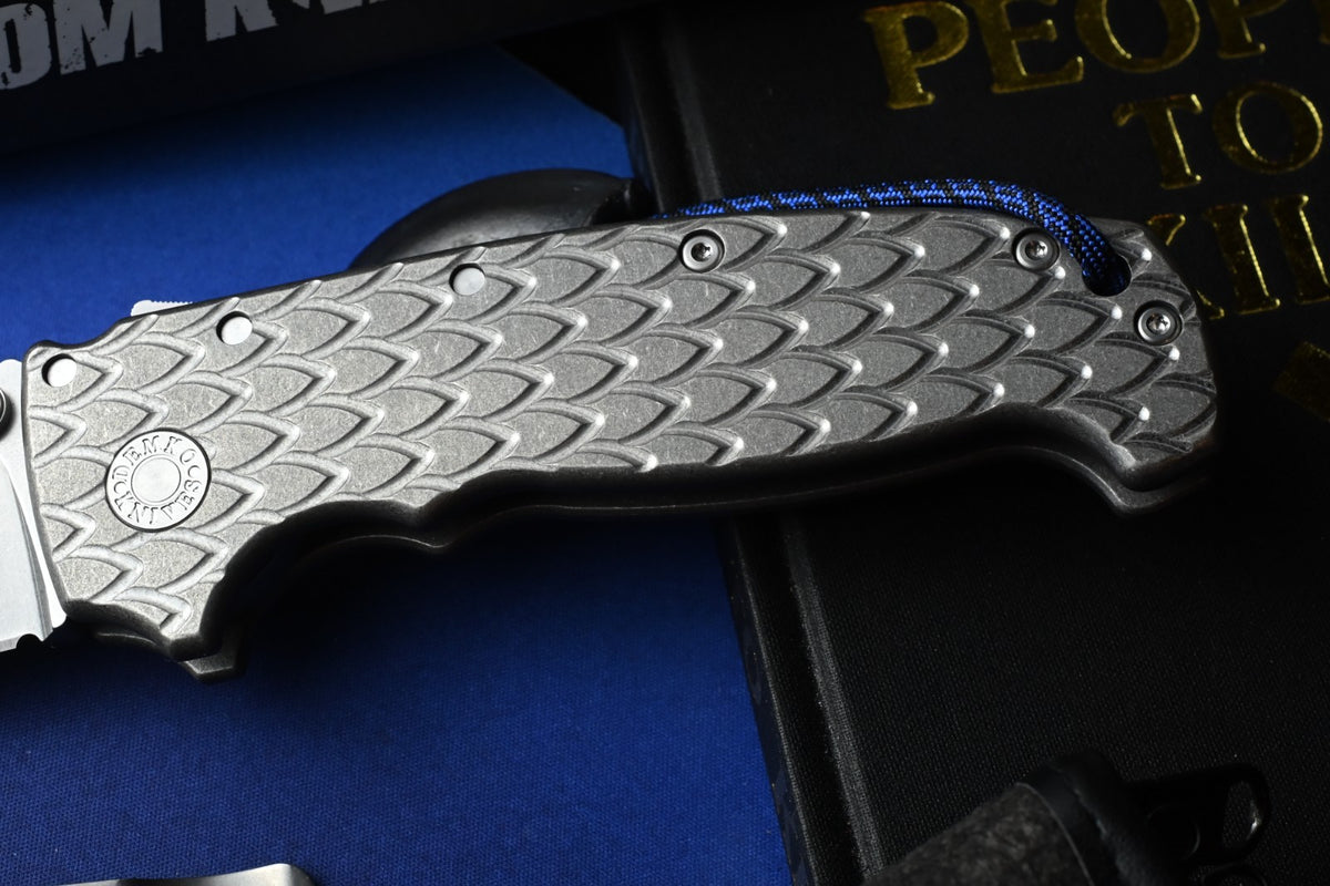 RARE Demko x Steel Flame AD20 XXX - Full Ti Dragon Scale / CPM3V Clip Point