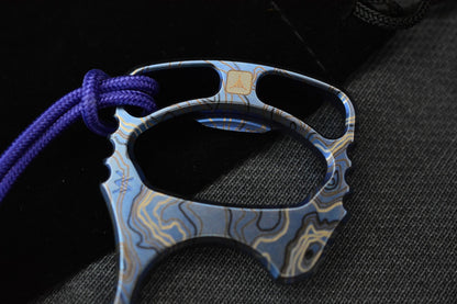 NEW Triple Aught Design Rook TAD Edition SW Blue Ti Bottle Opener w/ Bead