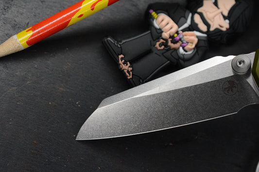 RARE Microtech MSI MINI - OD GREEN Frag Aluminum Handle w/ John Wick Pack