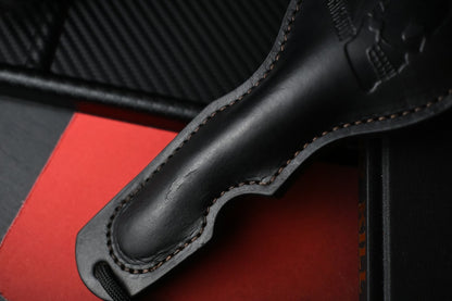 RARE Crimson Knives Street Hammer Custom - Burnt Amber Ostrich
